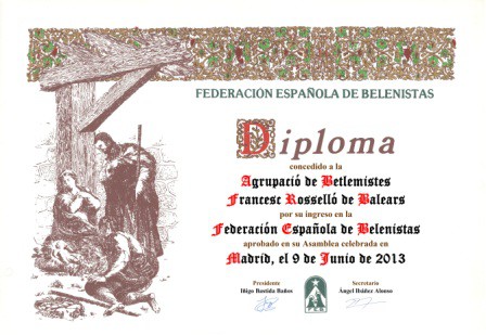 Desde Junio de este año, formamos parte de la Federación Española de Belenistas (FEB). Muchas Gracias !